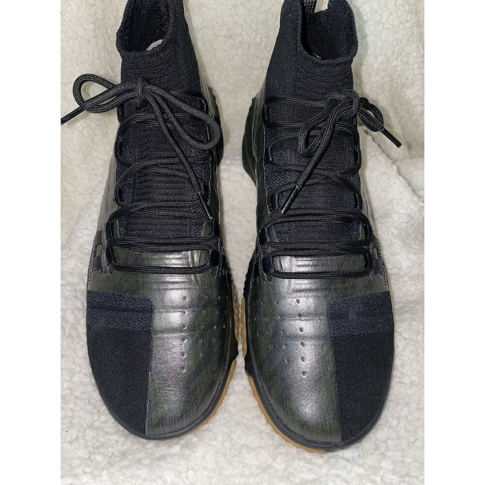 RAREš„ Under Armour Project Rock 1 Training Sz 13 Mens Black Blood Sweat Respect - Picture 2 of 9